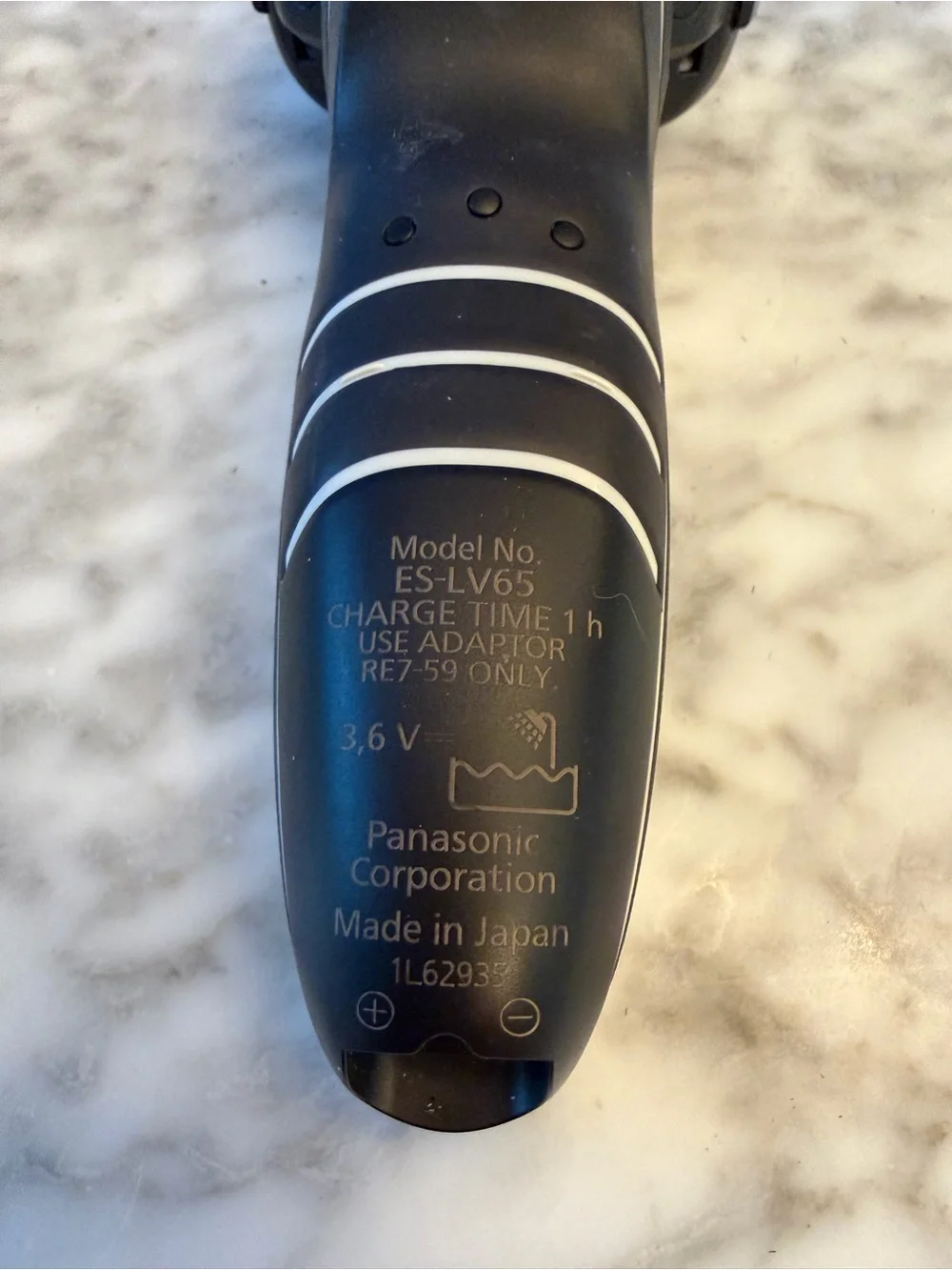 Panasonic Arc5 ES-LV65-S Wet/Dry Cordless Foil 5-Head Shaver Case Charger
